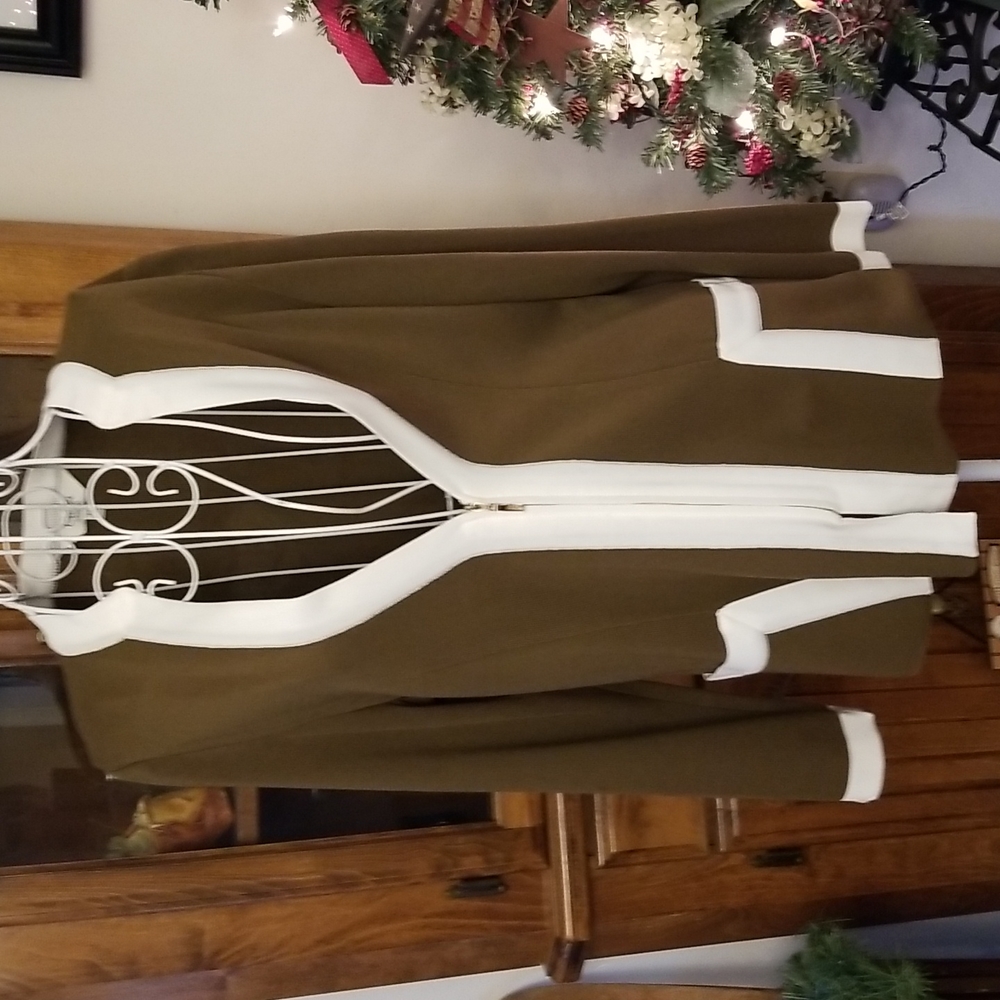 Brown and cream Clover sweater